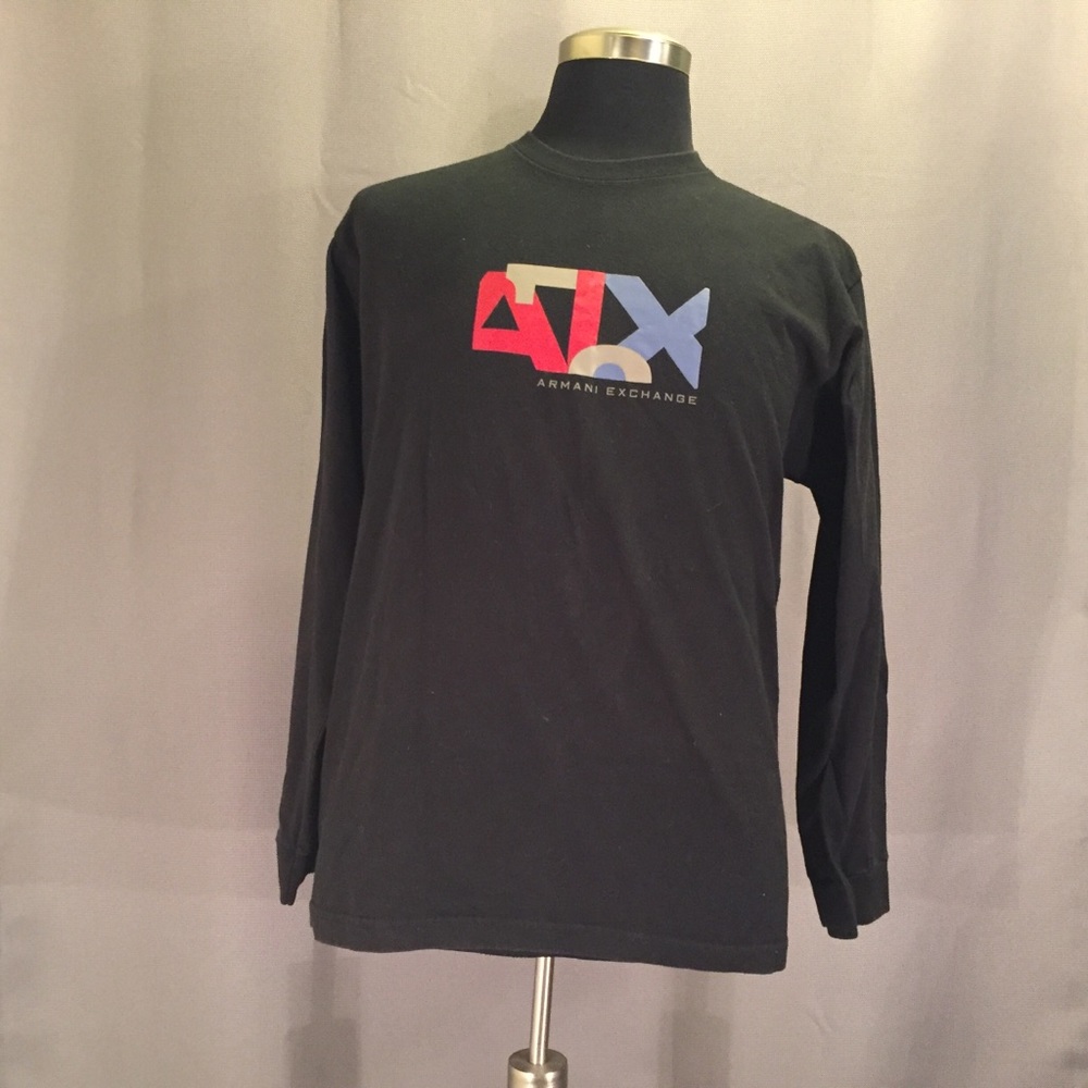 Armani Exchange long-sleeve T-Shirt Medium Black